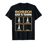 Funny Borzoi Guide To Training Dog Obedience T-Shirt for Men Women