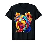 Colorful Pop Art Yorkshire Terrier Yorkie Lover T-Shirt