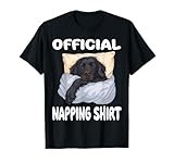 Flat Coated Retriever Dog Official Napping shirt Pajamas Men Women Girls Kids T-Shirt
