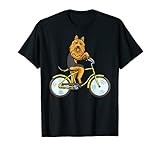 Australian Terrier Dog With Bike T-Shirt