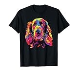 Watercolor Colorful Sussex Spaniel Dog T-Shirt