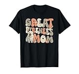 Great Pyrenees Dog Groovy World's Best Great Pyrenees Mom T-Shirt for Men Women Girls Kids