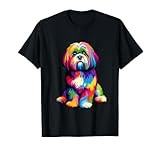 Colorful Pop Art Lhasa Apso T-Shirt
