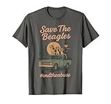 Save The Beagles End Animal Abuse Vintage Dog T-Shirt