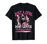 Just A Girl Who Loves Schipperkes Dog For Women Girls T-Shirt