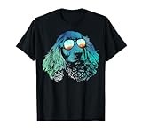 Retro Disco Dog English Cocker Spaniel T-Shirt for Men Women Girls Kids