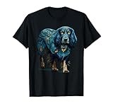 Mandala Art Blue Picardy Spaniel T-Shirt