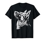 German Shepherd Silhouette Graphic German Shepherd Dog Lover T-Shirt