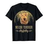 Vintage Welsh Terrier Mom Dog Lover Mother's Day T-Shirt for Men Women Kids