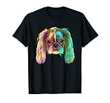 Colorful Splash Dog English Toy Spaniel T-Shirt