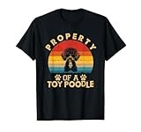 Vintage Property of a Toy Poodle Dog Gifts Funny Dog Lovers Men Women Kids T-Shirt