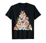 Christmas Pajama Parson Russell Terrier Xmas Tree Gifts Dog T-Shirt for Men Women Kids