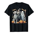 Weimaraner Halloween Costume Mummy Witch Ghost T-Shirt