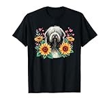 Sunflowers Polish Lowland Sheepdog T-Shirt