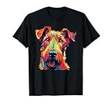 Watercolor Colorful Irish Terrier Dog Men Women Kids T-Shirt