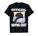 Flat Coated Retriever Dog Official Napping shirt Pajamas T-Shirt