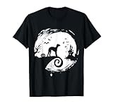 Bedlington Terrier Halloween Costume Moon Silhouette T-Shirt
