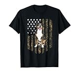 Camo American Flag Greater Swiss Mountain Dog 4th Of July T-Shirt