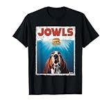 Funny Bassett Hound Dog Jowls Burger, Puppy Dog Eyes Dog Mom T-Shirt