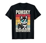 Pomsky Coolest Dog On Earth, Vintage Pomsky T-Shirt