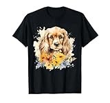 Watercolor English Cocker Spaniel Puppy T-Shirt