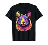 Watercolor Colorful Karelian Bear Dog Dogs T-Shirt