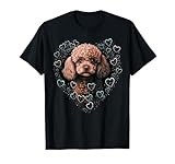 Toy Poodle Love Heart for Valentines Day on Poodle Lover T-Shirt