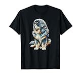 Polygon Art Tibetan Mastiff T-Shirt