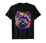 Watercolor Colorful Affenpinscher Dog T-Shirt