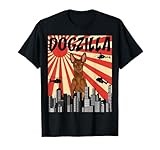 Funny Retro Japanese Dogzilla Pharaoh Hound T-Shirt