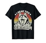 Yawn Husky / Malamute I Hear You I Just Not Listening Retro T-Shirt