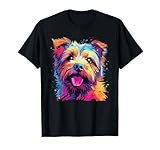 Watercolor Colorful Norfolk Terrier Dogs T-Shirt