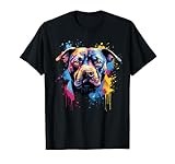 Cute painted Staffordshire Bull Terrier T-Shirt