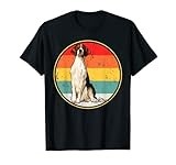 Vintage Retro Sunset Irish Red and White Setter Dog T-Shirt for Men Women