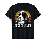 English Springer Spaniel Shirt Retro Best Dog Lover Ever T-Shirt