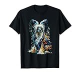 Polygon Type Chinese Crested Dog Crestie T-Shirt