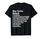 Funny Skye Terrier Dog Rules Men Women Girls Kids T-Shirt