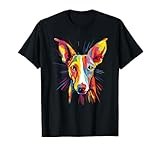 Watercolor Colorful Ibizan Hound Dog T-Shirt