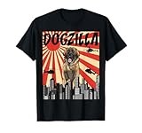 Funny Retro Japanese Dogzilla Leonberger T-Shirt