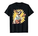 Jack Russell Terrier Playing Guitar Rock Star Dog Rocker Tee T-Shirt