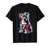Colorful Splash Art American Staffordshire Terrier AmStaff T-Shirt