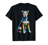 Polygon Art Patterdale Terrier T-Shirt