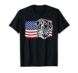 Proud Small Munsterlander American Flag patriotic dog gift T-Shirt for Women Kids Men