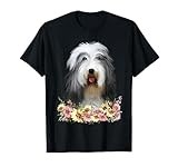 Floral Bearded Collie T-Shirt