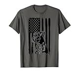 American Flag USA Patriot Boxer dog dad T-Shirt