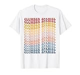 Clumber Spaniel Groovy Retro T-Shirt