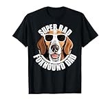 American Foxhound Dad Cute Dog in Sunglasses Funny Super Rad T-Shirt for Men