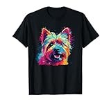 Watercolor Colorful Norwich Terrier Dog Men Women Kids T-Shirt