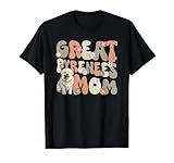 Great Pyrenees Dog Groovy World's Best Great Pyrenees Mom T-Shirt