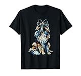 Polygon Art Belgian Sheepdog Groenendael Belgian Shepherds T-Shirt